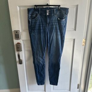 Torrid High Rise Dark Blue Denim Jeans